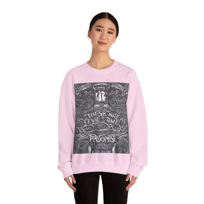 boostlete-boost-mode-type-keep-the-promise-big-monoline-0049 — Unisex Heavy Blend Crewneck (G18000)