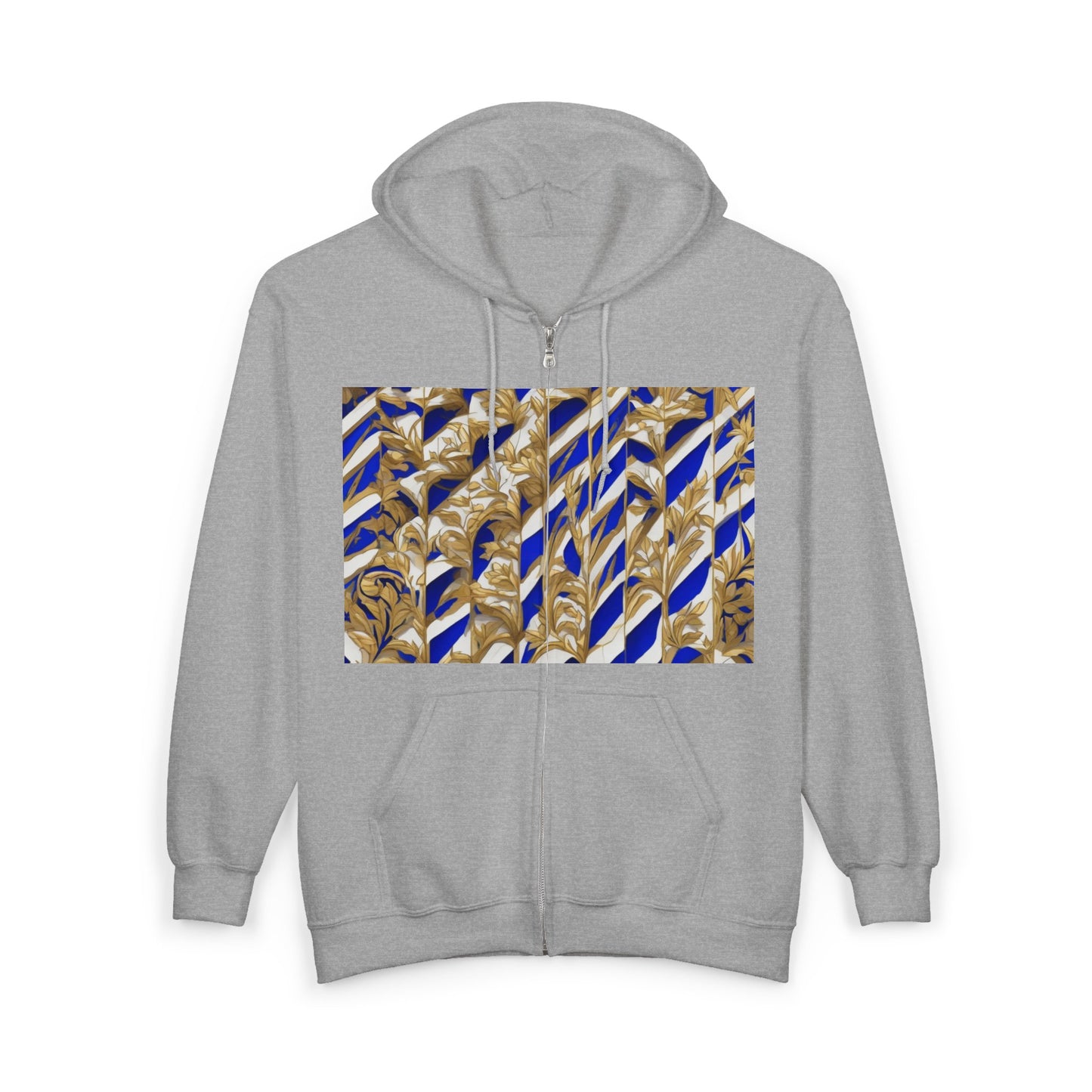 boostlete-iron-intent-pattern-stair-steps-engraved-0083 — Unisex Heavy Blend Full-Zip Hooded Sweatshirt