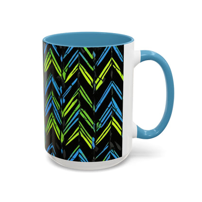 boostlete-mile-by-mile-pattern-chevron-monoline-0051 — Accent Mug 11oz/15oz