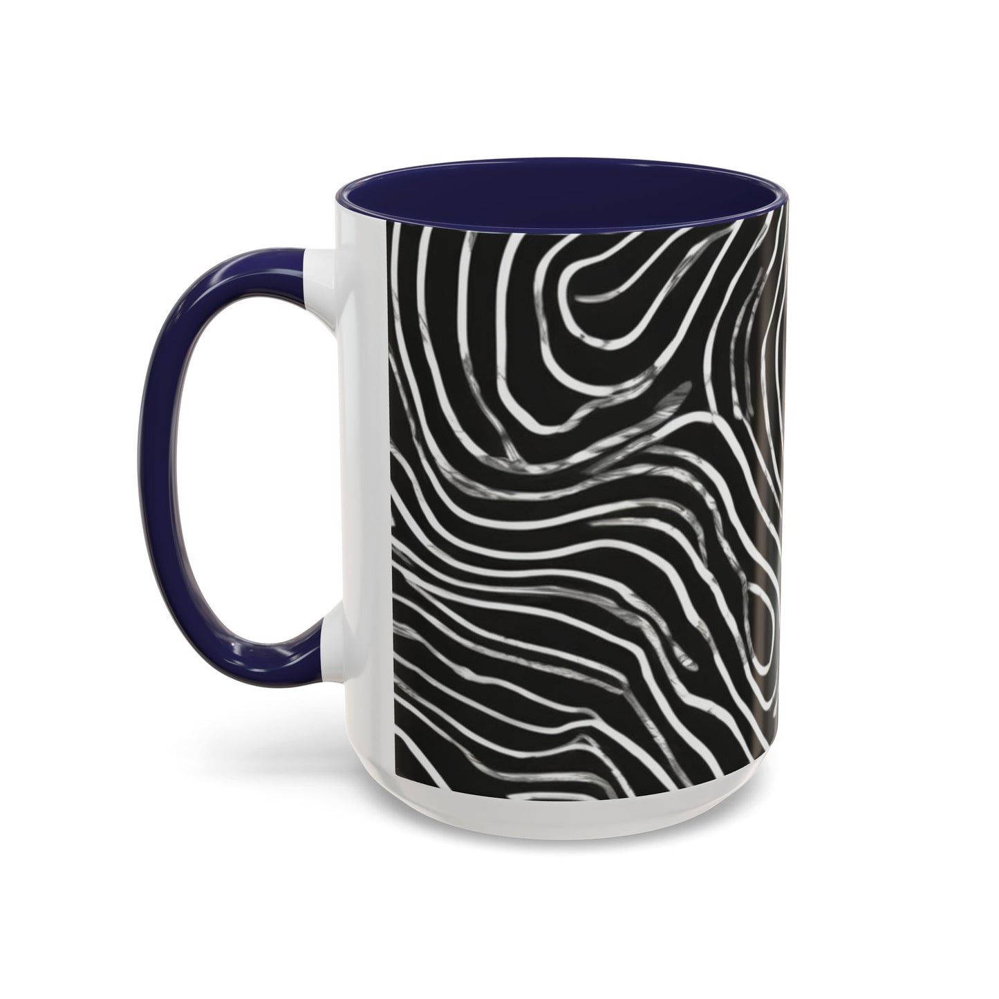 boostlete-field-day-pattern-topographic-badge-0307 — Accent Mug 11oz/15oz