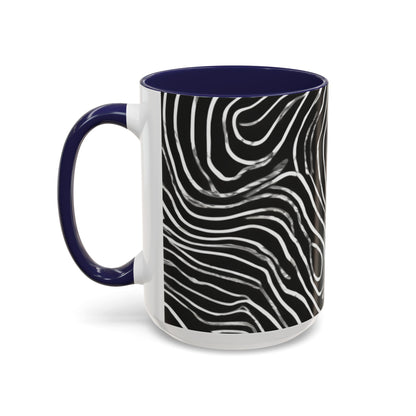 boostlete-field-day-pattern-topographic-badge-0307 — Accent Mug 11oz/15oz