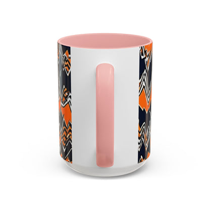 boostlete-headspace-pattern-ekg-industrial-0559 — Accent Mug 11/15oz