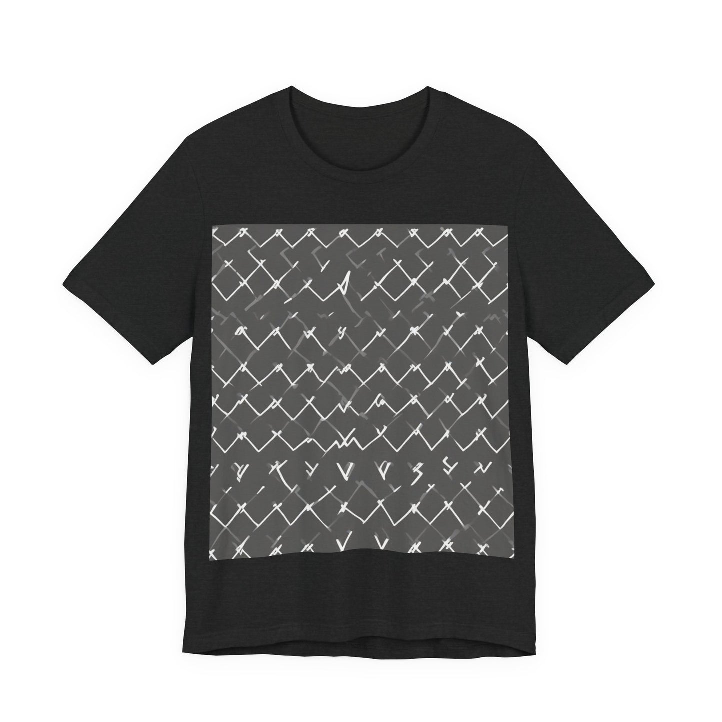 boostlete-am-crew-pattern-ekg-bold-0047 — Unisex Jersey Short Sleeve (B+C 3001)