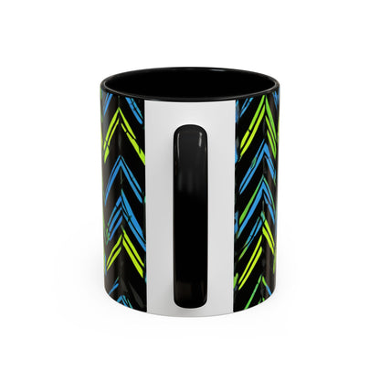 boostlete-mile-by-mile-pattern-chevron-monoline-0051 — Accent Mug 11oz/15oz