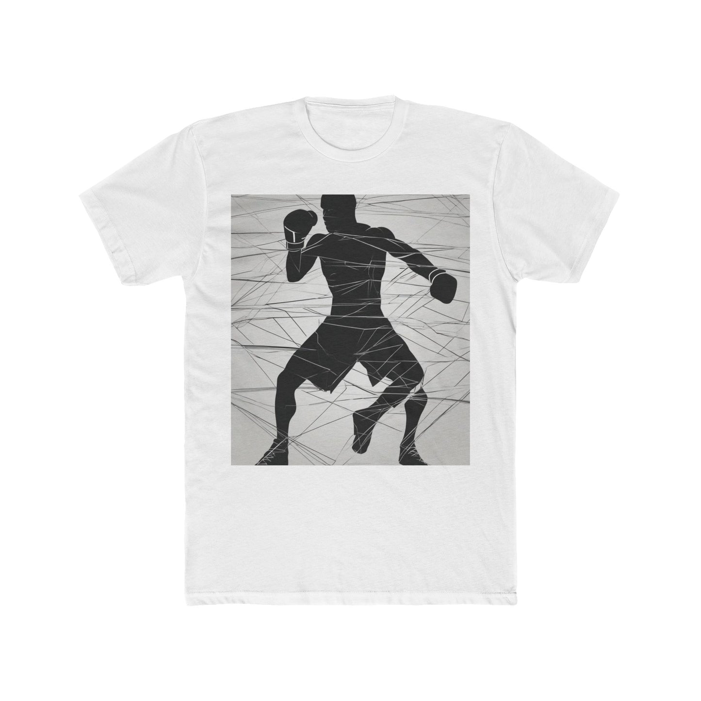 boostlete-mile-by-mile-scene-boxer-motion-geometric-0028 — Unisex Cotton Crew Tee (NL 3600)