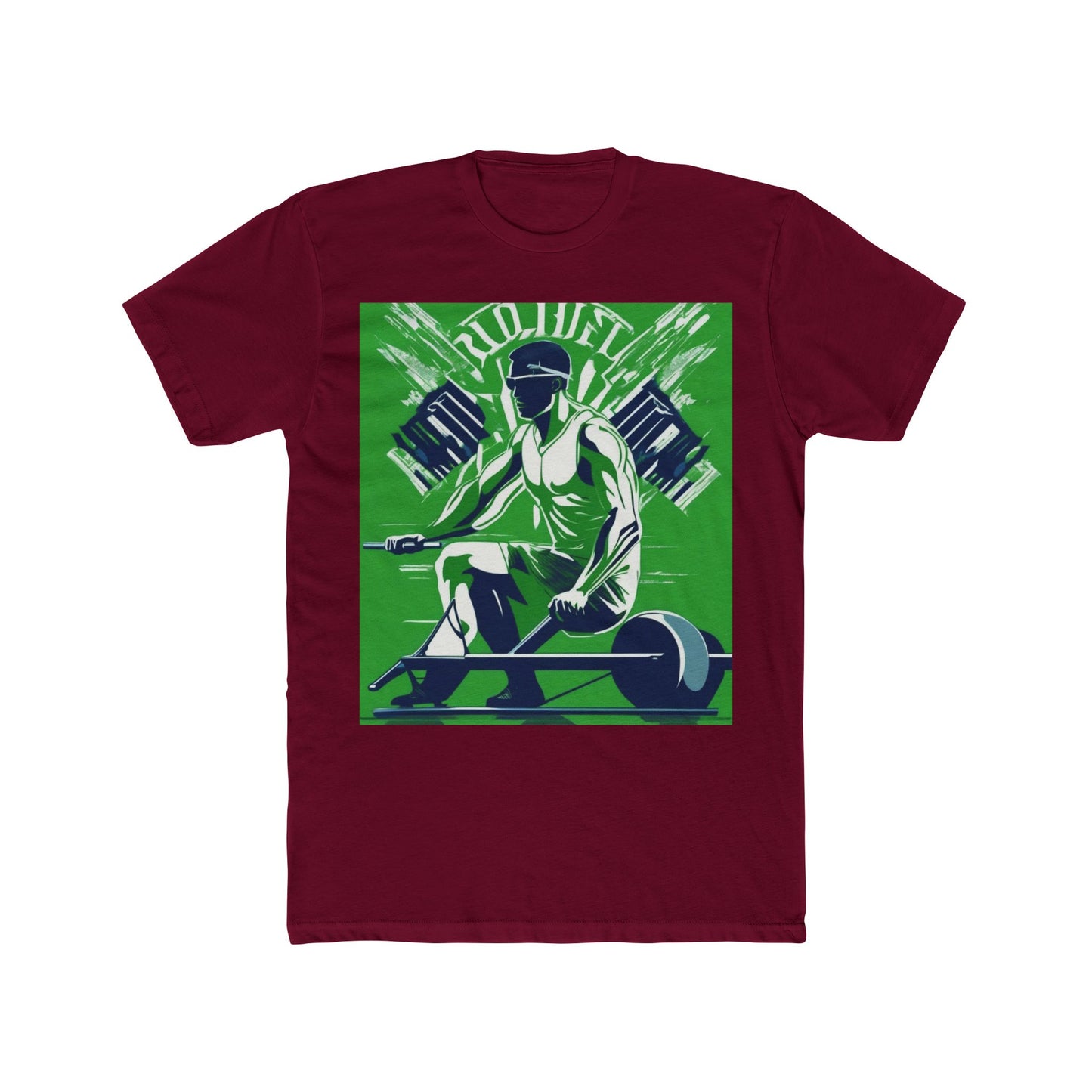 boostlete-am-crew-scene-rower-grainy-bold-0172 — Unisex Cotton Crew Tee (NL 3600)