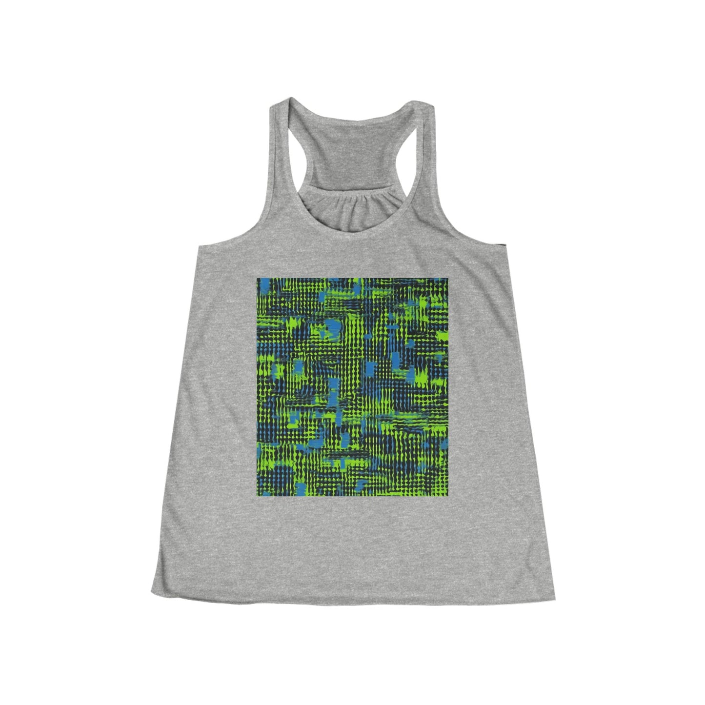 boostlete-pr-season-pattern-audio-industrial-0043 — Women's Flowy Racerback Tank (B+C 8800)