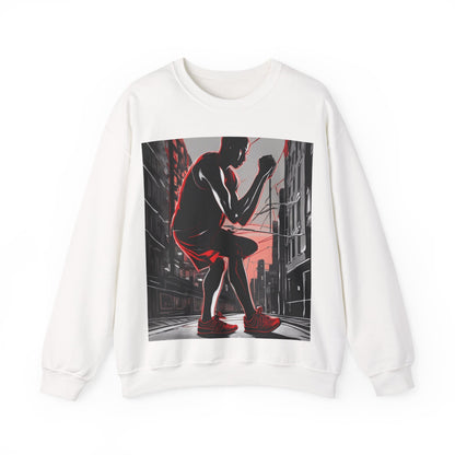 boostlete-am-crew-scene-runner-high-retro-0268 — Unisex Heavy Blend Crewneck Sweatshirt (Gildan)