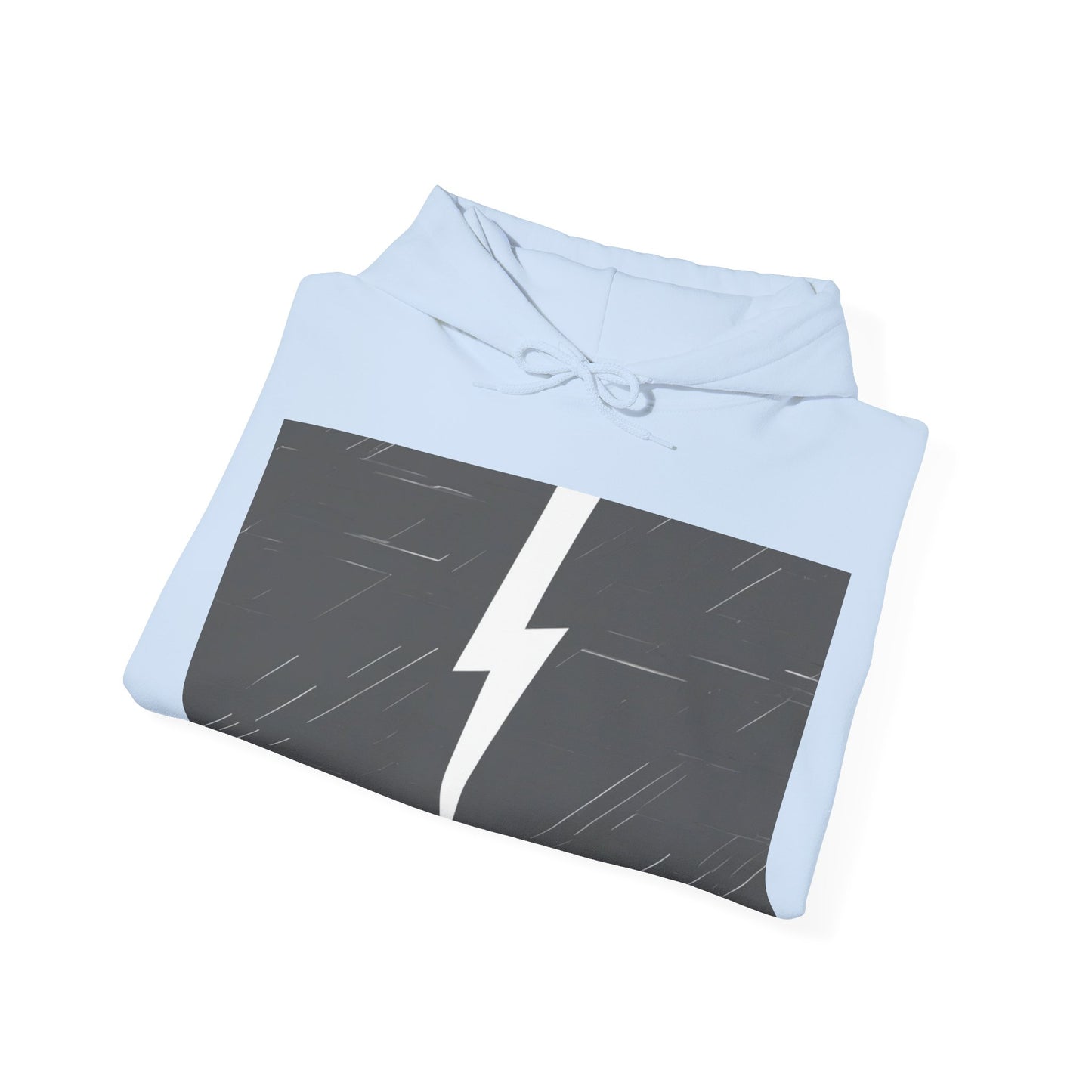 boostlete-am-crew-icon-lightning-glitch-vector-0590 — Unisex Heavy Blend Hoodie (G18500)