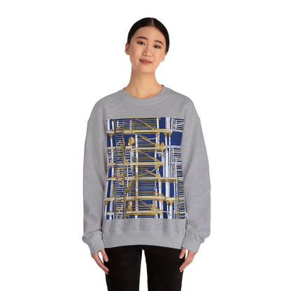 boostlete-rise-grind-icon-ladder-high-engraved-0238 — Unisex Heavy Blend Crewneck Sweatshirt (Gildan)