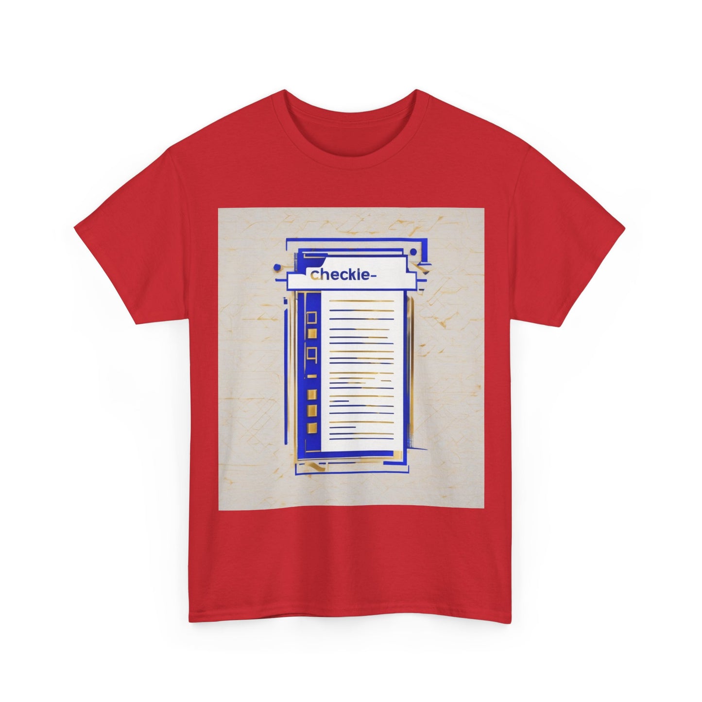 boostlete-am-crew-icon-checklist-glitch-badge-0018 — Unisex Heavy Cotton Tee (Gildan 5000)