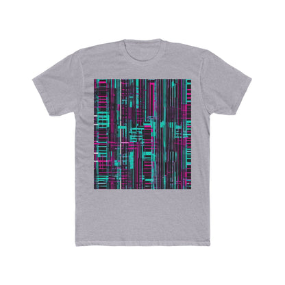 boostlete-field-day-pattern-barcode-retro-0275 — Unisex Cotton Crew Tee (NL 3600)
