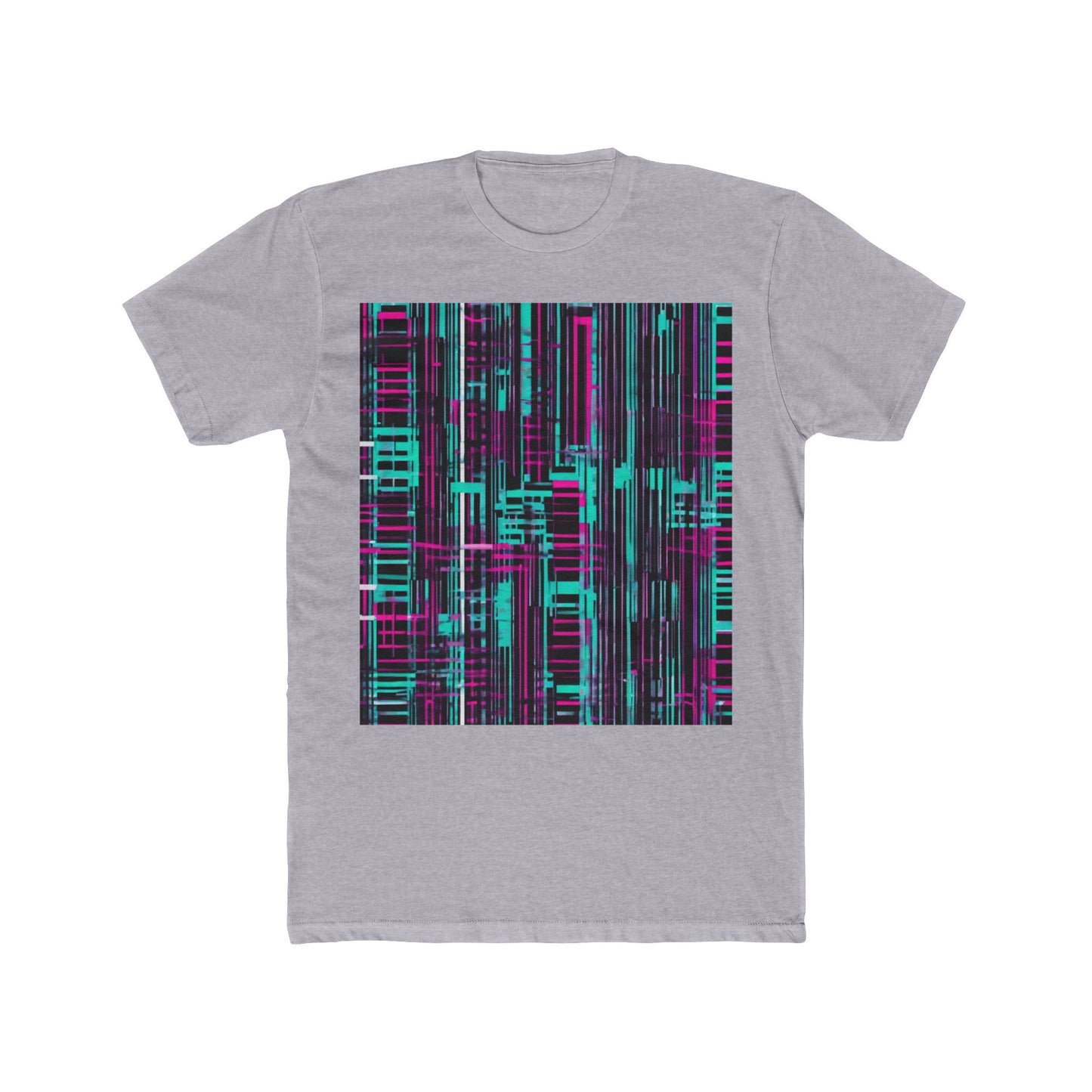 boostlete-field-day-pattern-barcode-retro-0275 — Unisex Cotton Crew Tee (NL 3600)