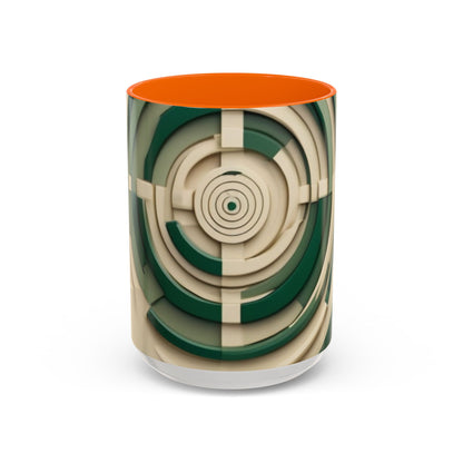 boostlete-mile-by-mile-icon-target-3d-modern-0306 — Accent Mug 11/15oz