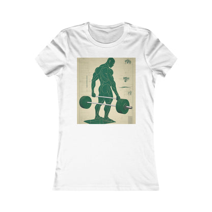 boostlete-recovery-progress-scene-deadlift-3d-blueprint-0236 — Women's Favorite Tee (B+C 6004)