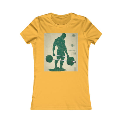 boostlete-recovery-progress-scene-deadlift-3d-blueprint-0236 — Women's Favorite Tee (B+C 6004)