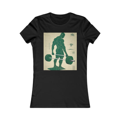 boostlete-recovery-progress-scene-deadlift-3d-blueprint-0236 — Women's Favorite Tee (B+C 6004)
