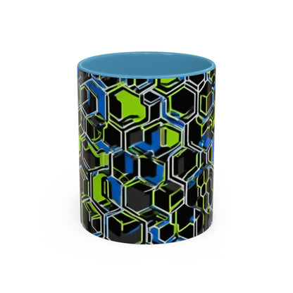 boostlete-recovery-progress-pattern-hex-blueprint-0007 — Accent Mug 11oz/15oz