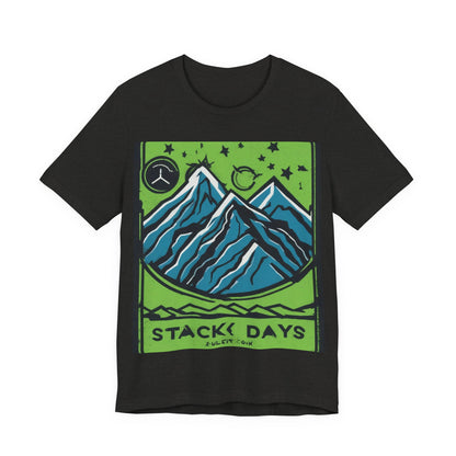 boostlete-pr-season-icon-mountain-grainy-badge-0154 — Unisex Jersey Short Sleeve (B+C 3001)