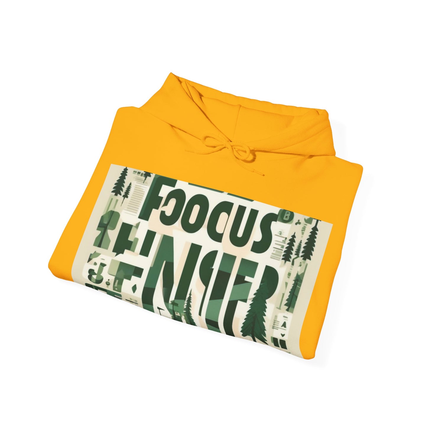 boostlete-boost-mode-type-focus-finish-banner-modern-0113 — Unisex Heavy Blend Hooded Sweatshirt (Gildan)