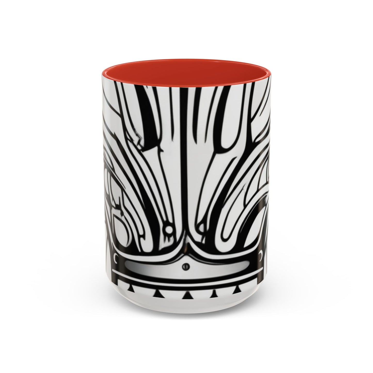 boostlete-boost-mode-icon-crown-offset-line-art-0190 — Accent Mug 11oz/15oz