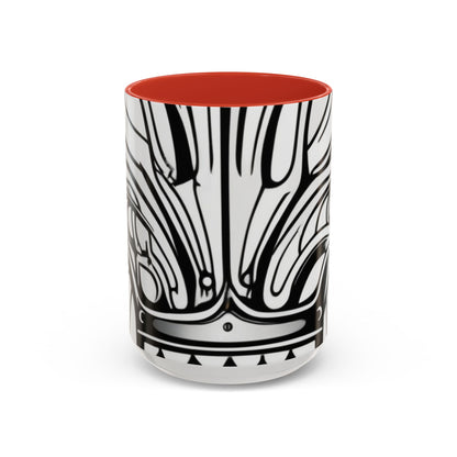 boostlete-boost-mode-icon-crown-offset-line-art-0190 — Accent Mug 11oz/15oz