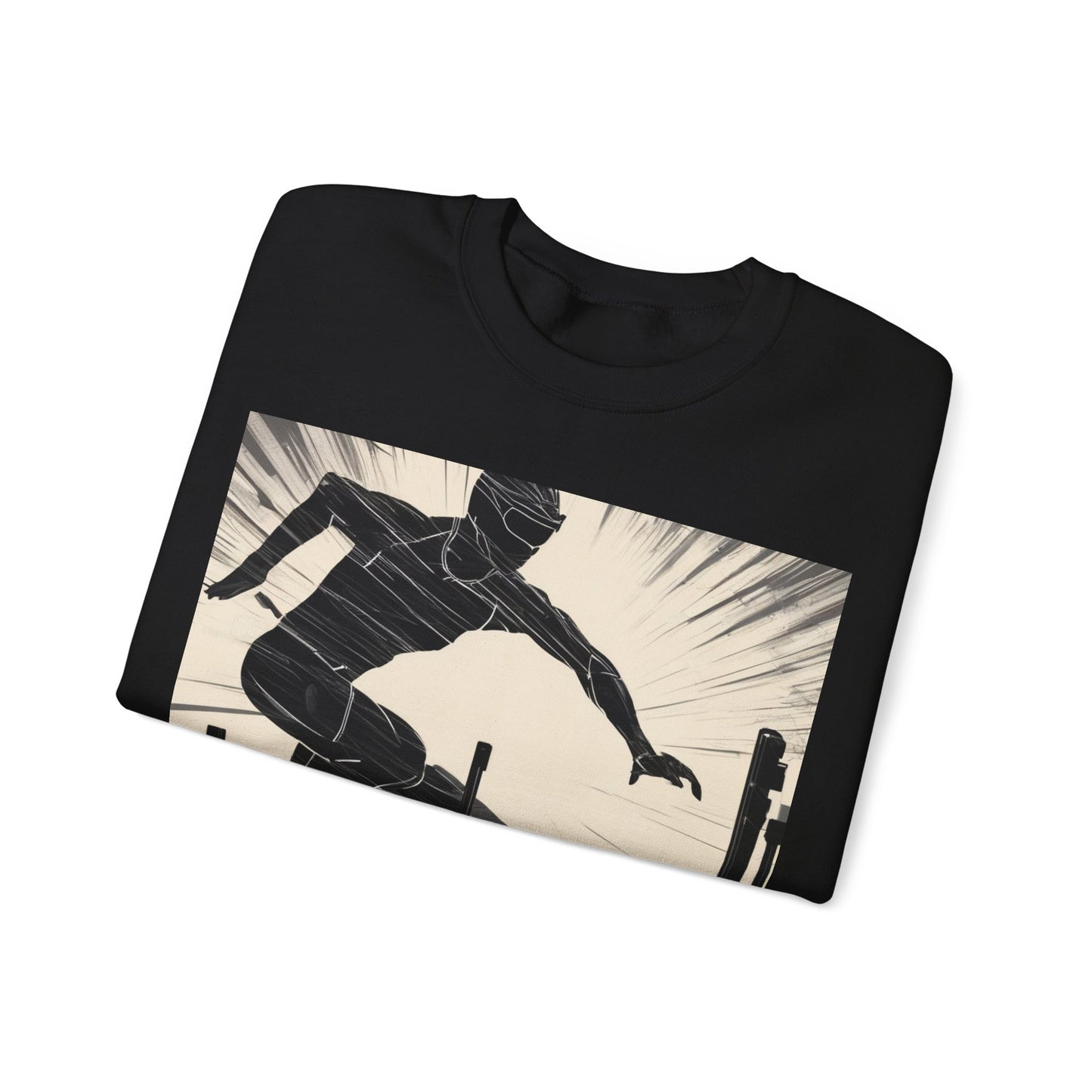 boostlete-iron-intent-scene-hurdler-speed-blueprint-0152 — Unisex Heavy Blend Crewneck Sweatshirt (Gildan)