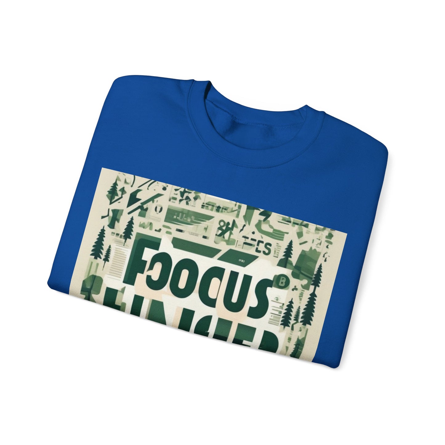 boostlete-boost-mode-type-focus-finish-banner-modern-0113 — Unisex Heavy Blend Crewneck Sweatshirt (Gildan)