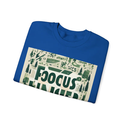 boostlete-boost-mode-type-focus-finish-banner-modern-0113 — Unisex Heavy Blend Crewneck Sweatshirt (Gildan)