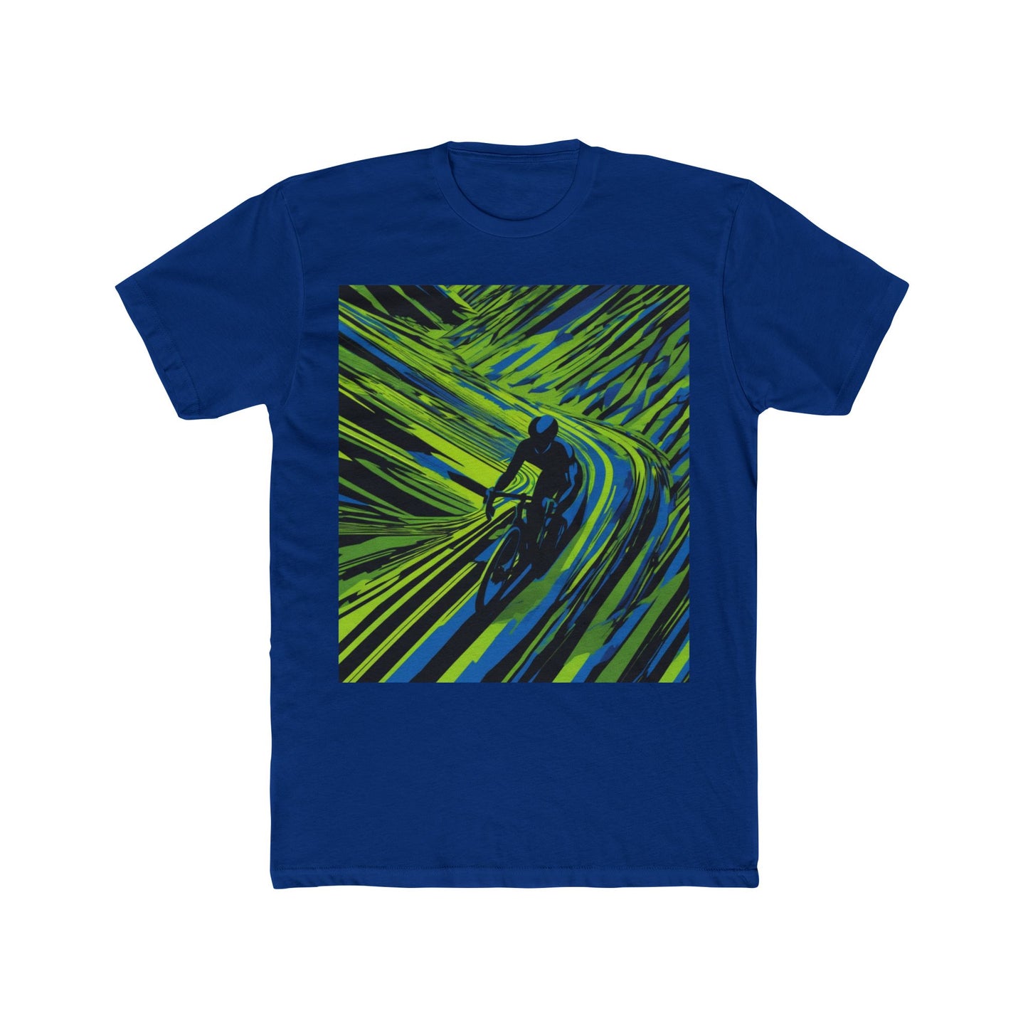 boostlete-am-crew-scene-cyclist-speed-isometric-0064 — Unisex Cotton Crew Tee (NL 3600)