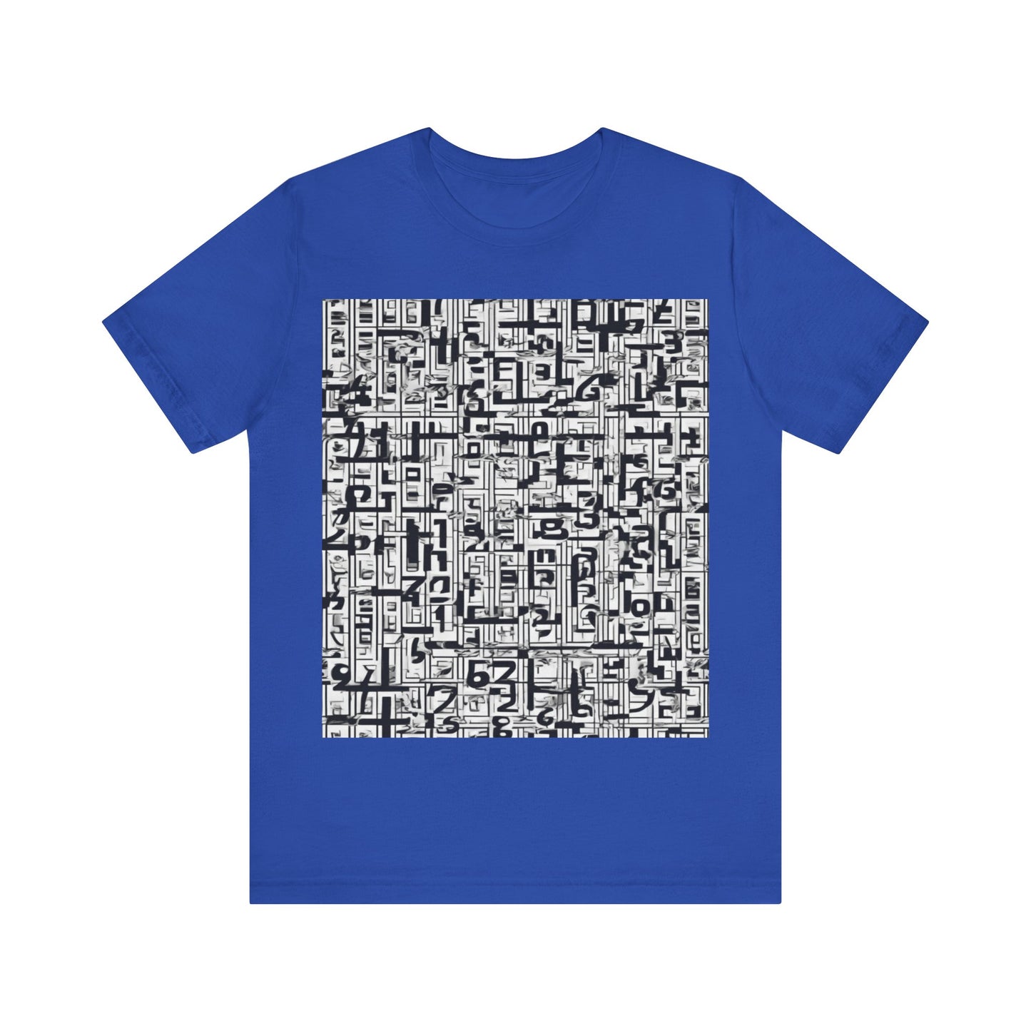 boostlete-boost-mode-pattern-plate-number-engraved-0103 — Unisex Jersey Short Sleeve (B+C 3001)