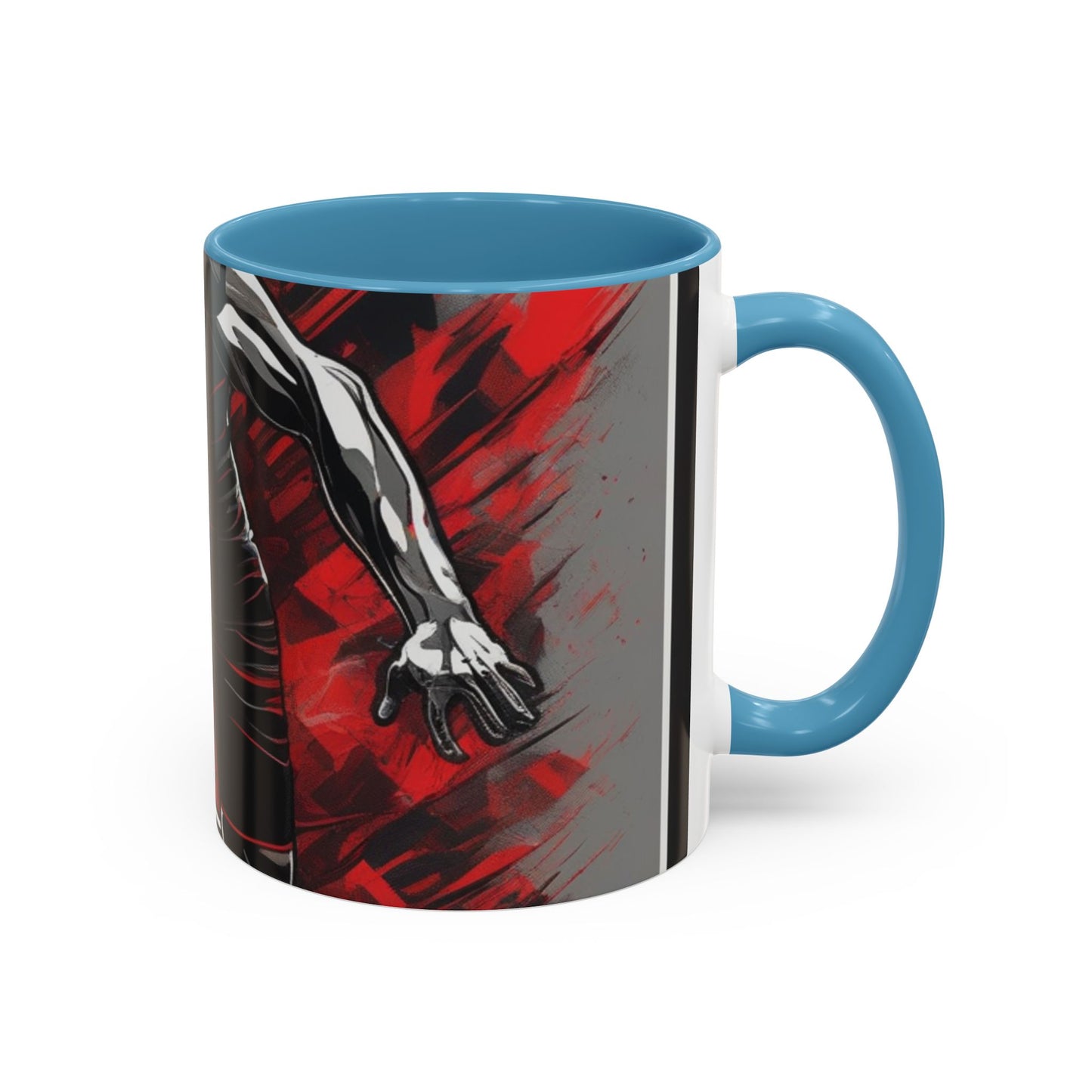 boostlete-field-day-scene-sprinter-glitch-badge-0284 — Accent Mug 11oz/15oz