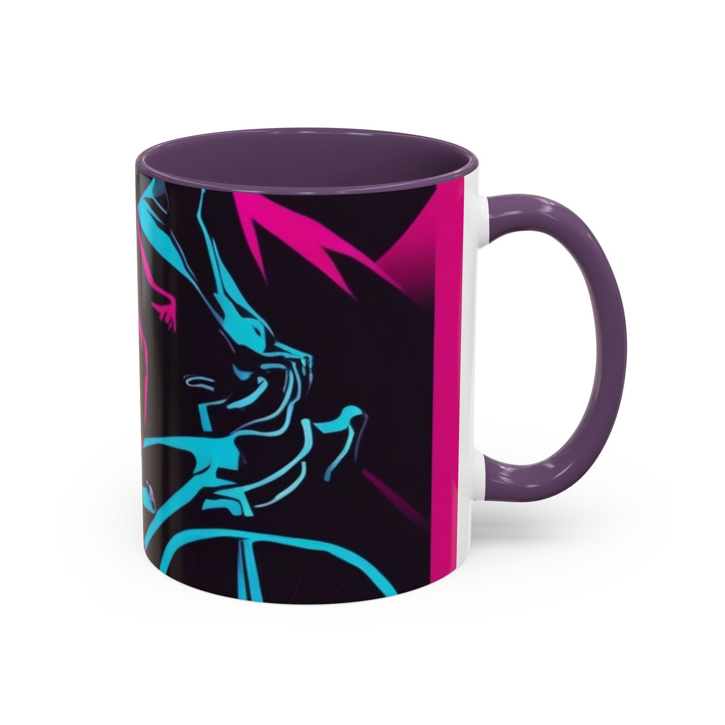boostlete-rise-grind-scene-cyclist-outline-vector-0868 — Accent Mug 11/15oz