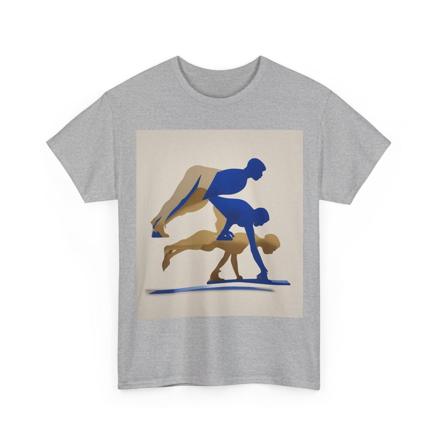 boostlete-mile-by-mile-scene-push-up-duotone-paper-0040 — Unisex Heavy Cotton Tee (Gildan 5000)