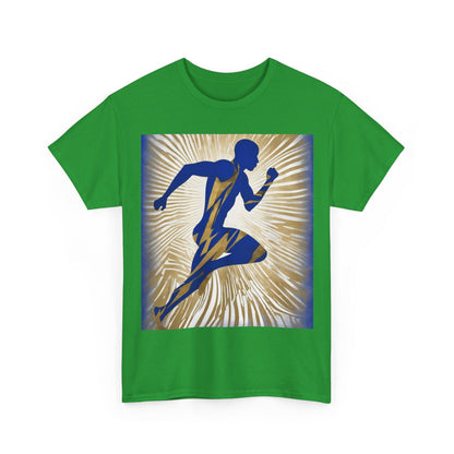 boostlete-field-day-scene-sprinter-motion-paper-0496 — Unisex Heavy Cotton Tee (Gildan 5000)