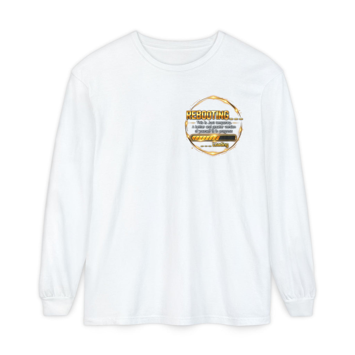 Rebooting Loading Graphic Long Sleeve T-Shirt