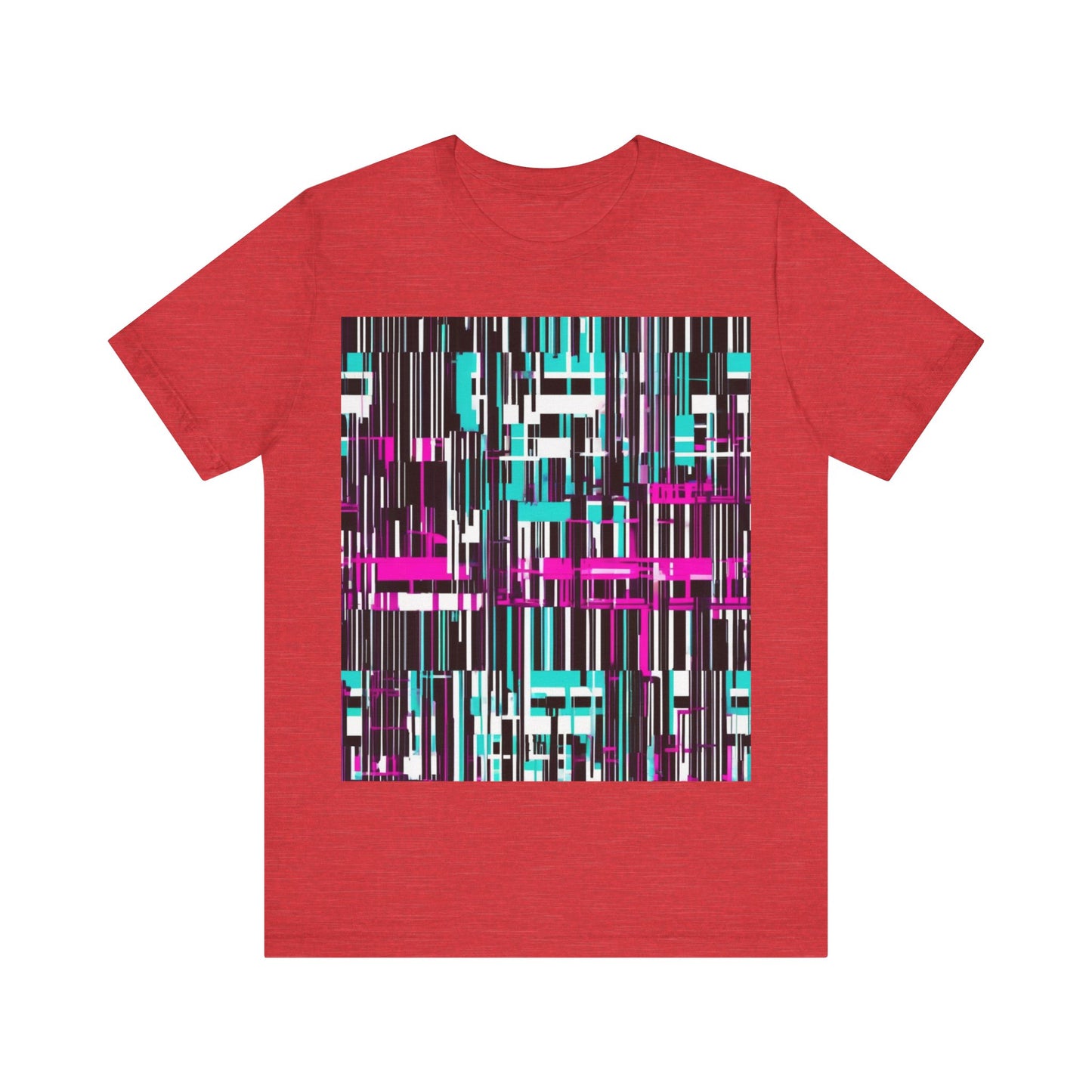 boostlete-am-crew-pattern-barcode-bold-0023 — Unisex Jersey Short Sleeve (B+C 3001)