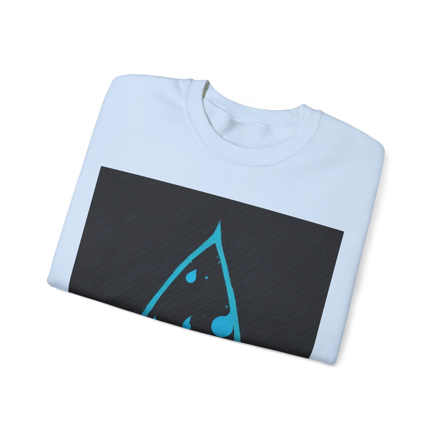 boostlete-iron-intent-icon-water-grainy-vector-0762 — Unisex Heavy Blend Crewneck (G18000)