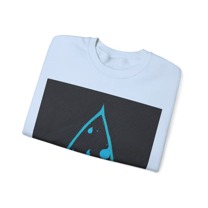 boostlete-iron-intent-icon-water-grainy-vector-0762 — Unisex Heavy Blend Crewneck (G18000)