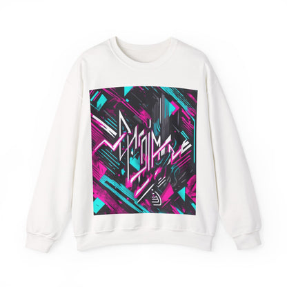 boostlete-recovery-progress-type-momentum-over-mood-diagonal-vector-0213 — Unisex Heavy Blend Crewneck Sweatshirt (Gildan)