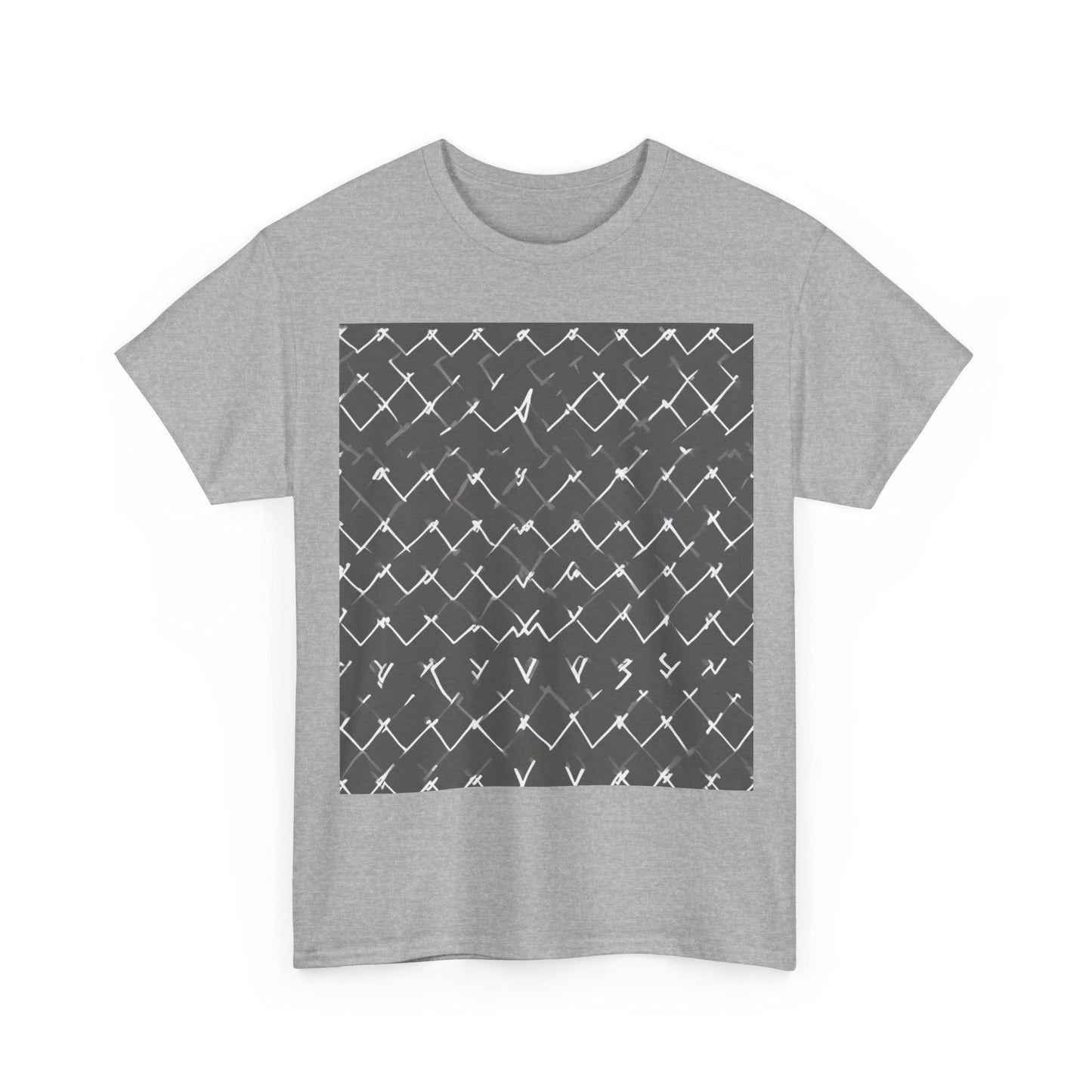 boostlete-am-crew-pattern-ekg-bold-0047 — Unisex Heavy Cotton Tee (Gildan 5000)