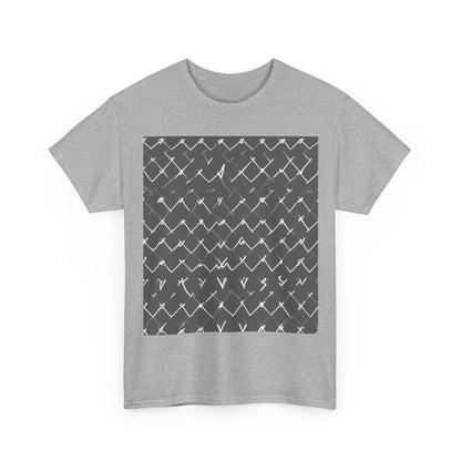 boostlete-am-crew-pattern-ekg-bold-0047 — Unisex Heavy Cotton Tee (Gildan 5000)
