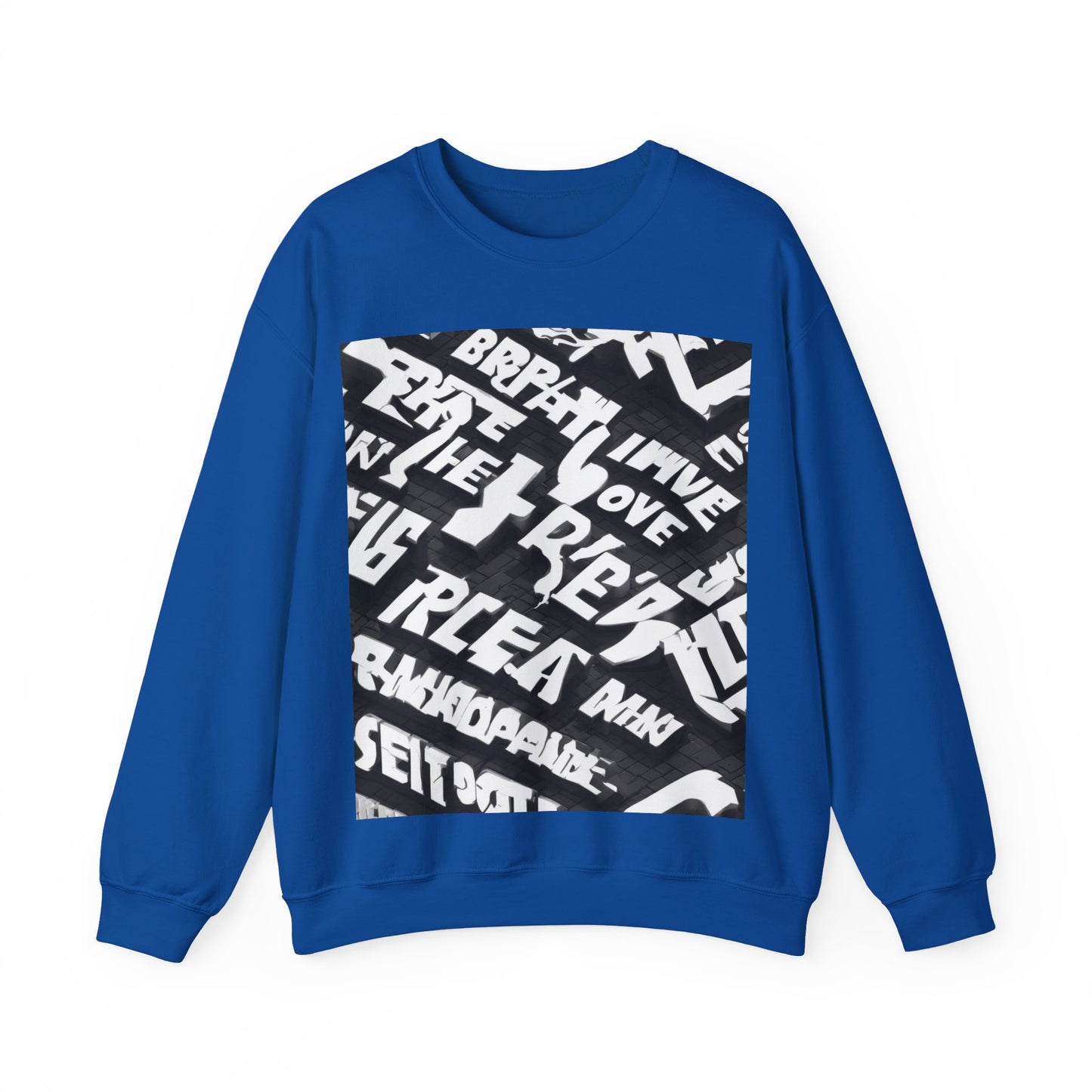 boostlete-pr-season-type-breathe-move-repeat-split-isometric-0017 — Unisex Heavy Blend Crewneck Sweatshirt (Gildan)