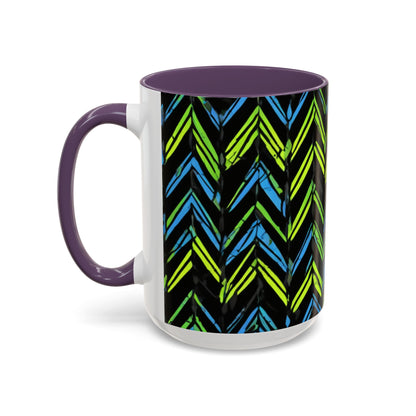 boostlete-mile-by-mile-pattern-chevron-monoline-0051 — Accent Mug 11oz/15oz
