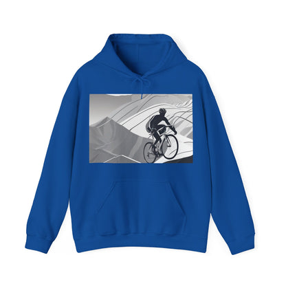 boostlete-recovery-progress-scene-cyclist-motion-vector-0808 — Unisex Heavy Blend Hoodie (G18500)