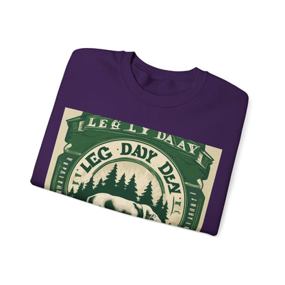 boostlete-quiet-power-type-leg-day-loyal-micro-badge-0357 — Unisex Heavy Blend Crewneck (G18000)