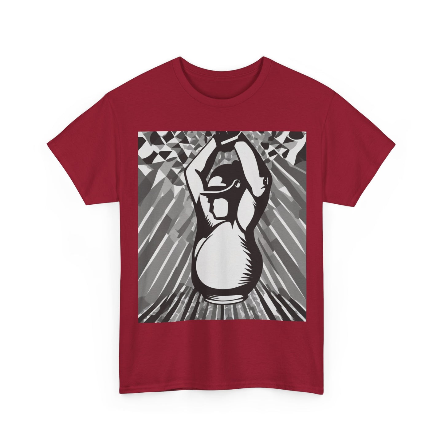 boostlete-iron-intent-scene-kettlebell-grainy-modern-0276 — Unisex Heavy Cotton Tee (Gildan 5000)