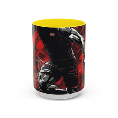boostlete-field-day-scene-sprinter-glitch-badge-0284 — Accent Mug 11oz/15oz