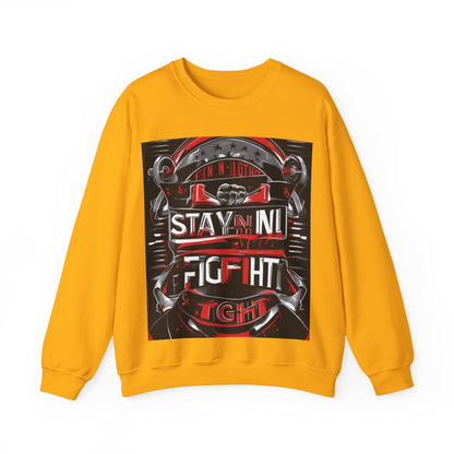 boostlete-rise-grind-type-stay-in-the-fight-banner-retro-1441 — Unisex Heavy Blend Crewneck (G18000)