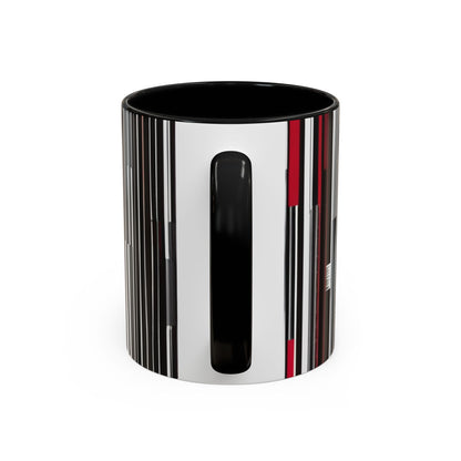 boostlete-am-crew-pattern-barcode-athletic-0911 — Accent Mug 11/15oz